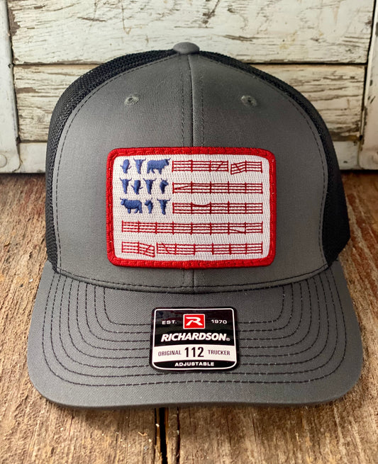 Unconventional Acres Flag - Charcoal/Black (R112)