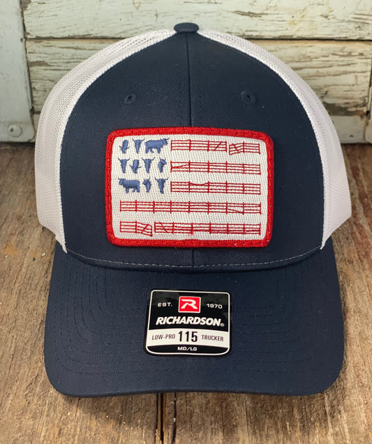 Unconventional Acres Flag - Navy/White (R115)