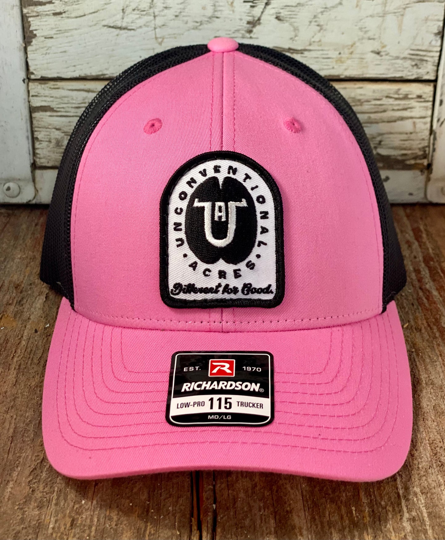 Unconventional Acres Patch - Hot Pink/Black (R115)