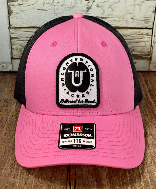 Unconventional Acres Patch - Hot Pink/Black (R115)