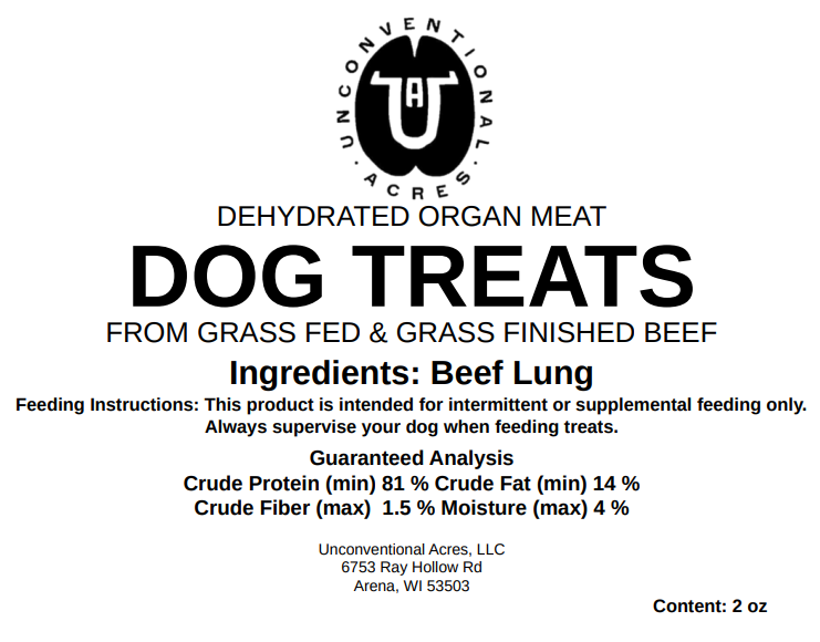 Beef Lung Dog Treats